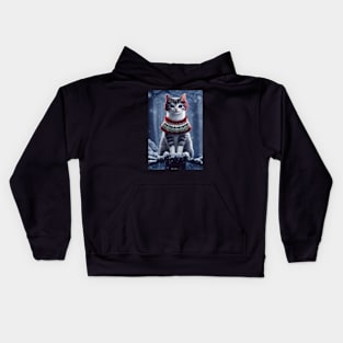 Cute Christmas Cat Kids Hoodie